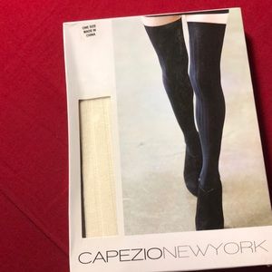 Ivory thigh high socks
